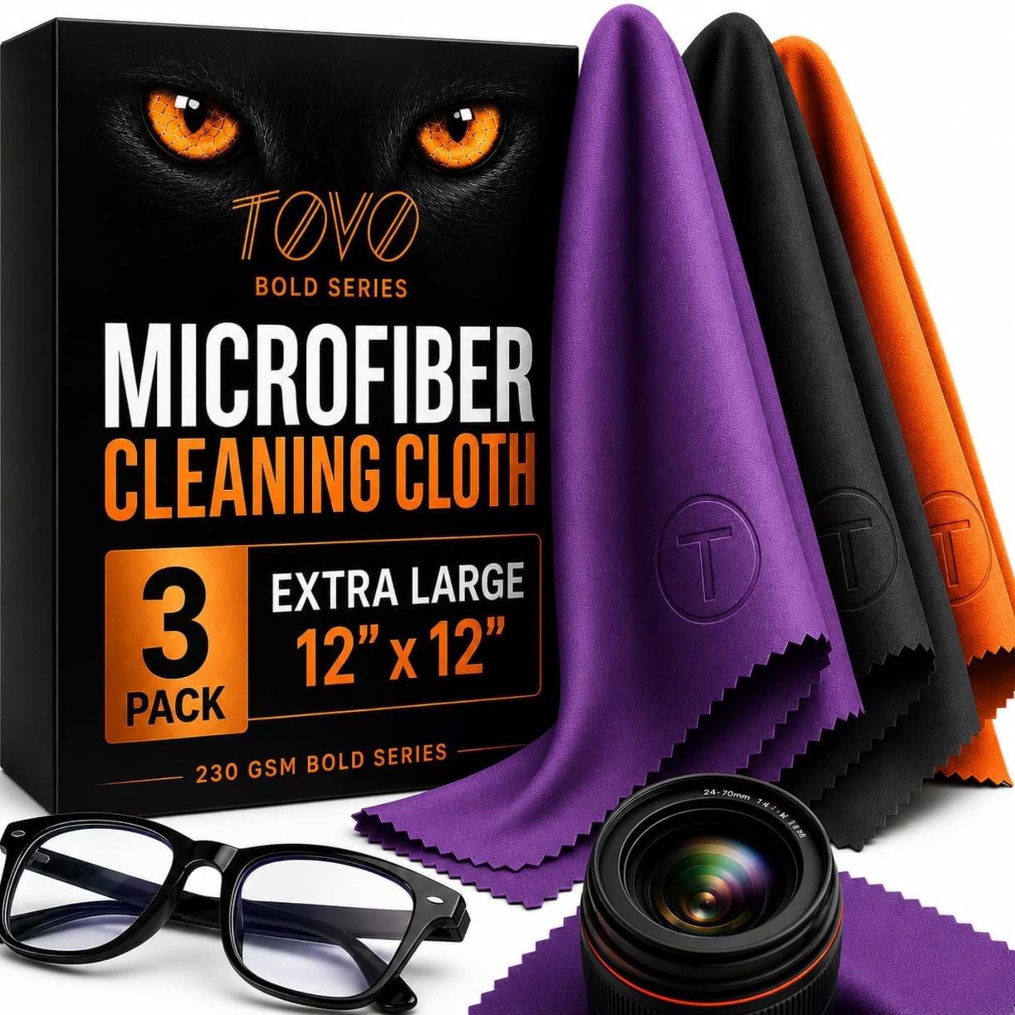 Extra Large Microfiber Cleaning Cloth for TV Screens &amp; Monitors