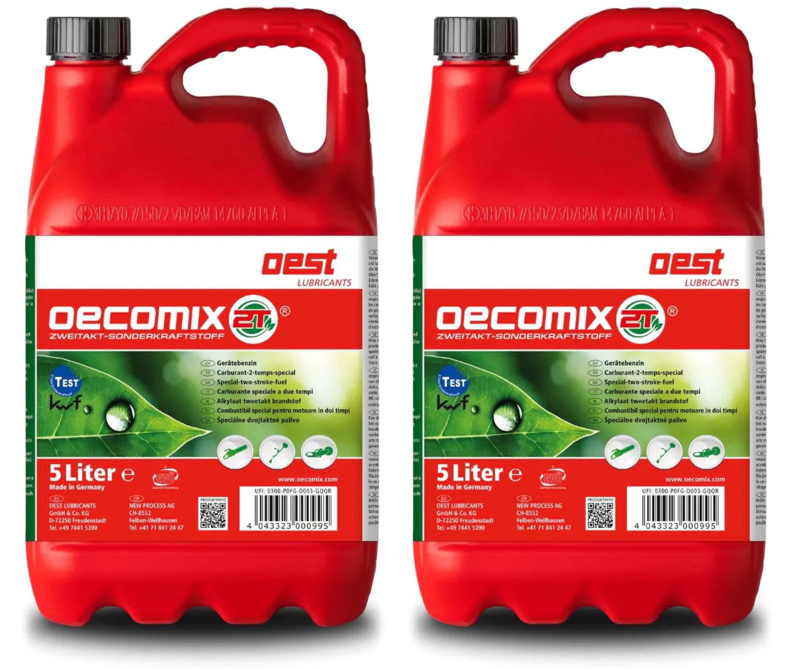 Oest Motorsensen Motorsägen Heckenscheren Benzin Kraftstoff 2 Takt Oecomix Ökomix 2x5 Liter