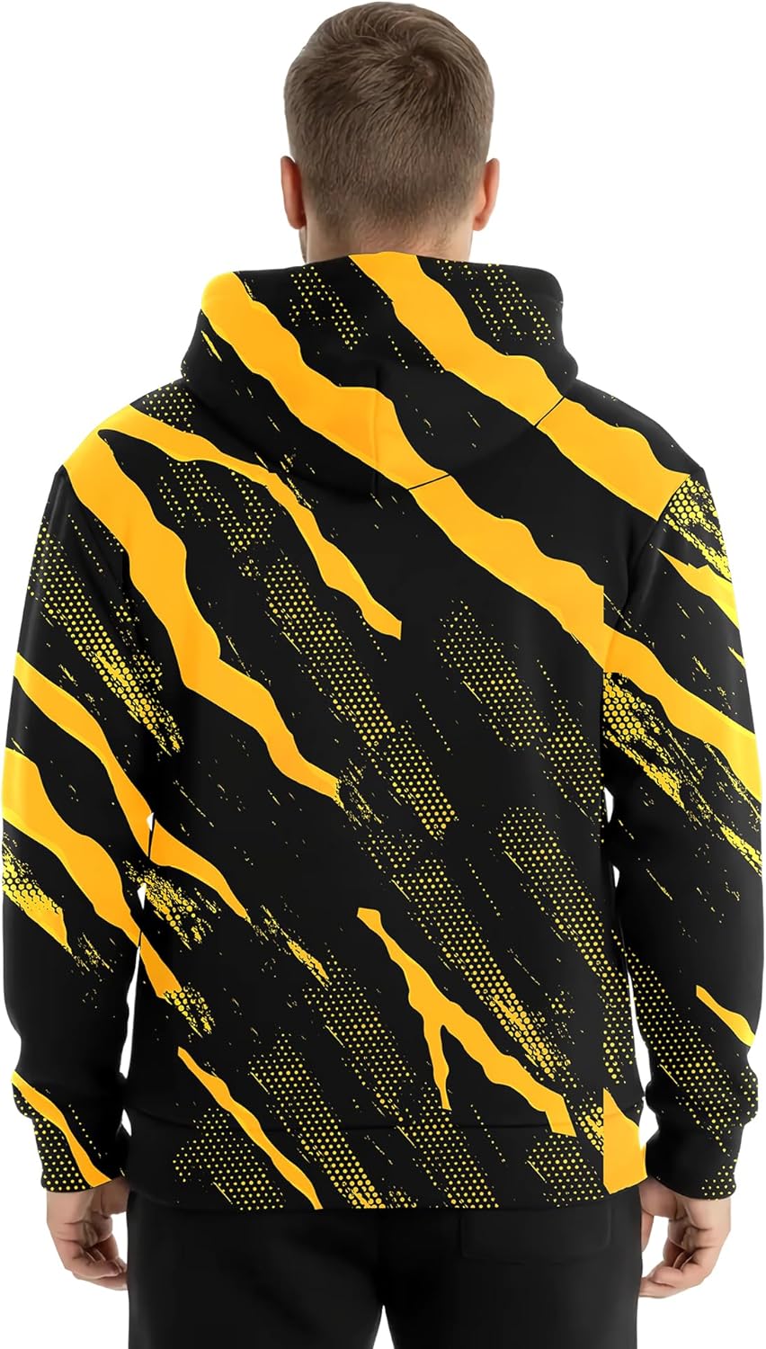 Mens Athletic City Letter Printed Football Sport Fans Hoodie Graphic Classic Sweatshirt