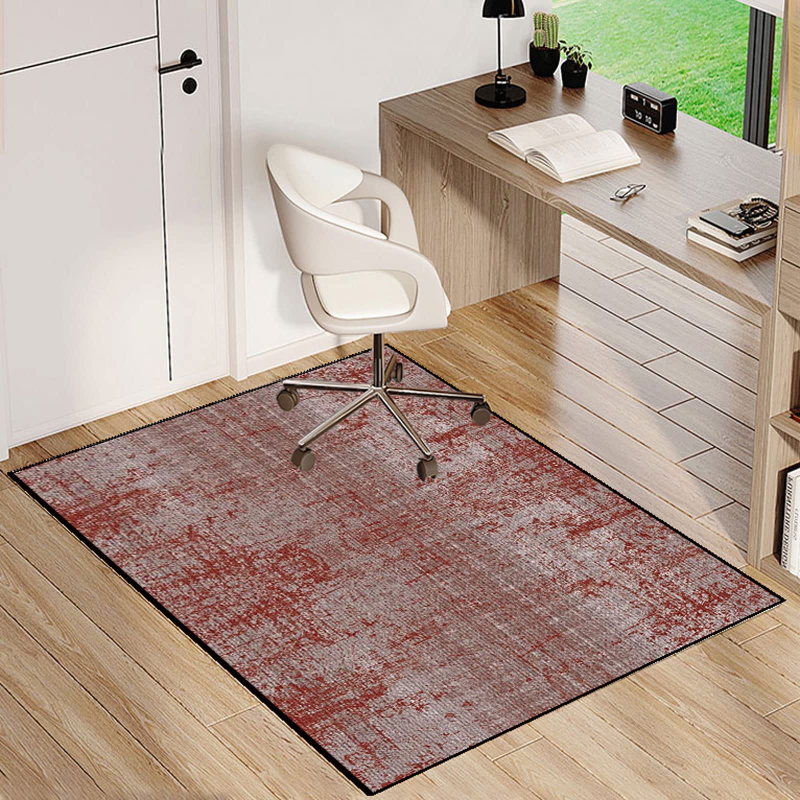 Single tree forest Office Chair MatοΌChair Mat For Hardwood Floors,Multi-Purpose Protector Chair Carpet For Home And Office