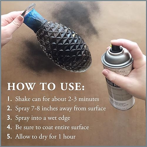 Miniatura 9 de AMY HOWARD AT HOME Pintura en aerosol para laca de nitrocelulosa, paquete de 2 unidades, 12 onzas, laca en aerosol con acabado brillante para