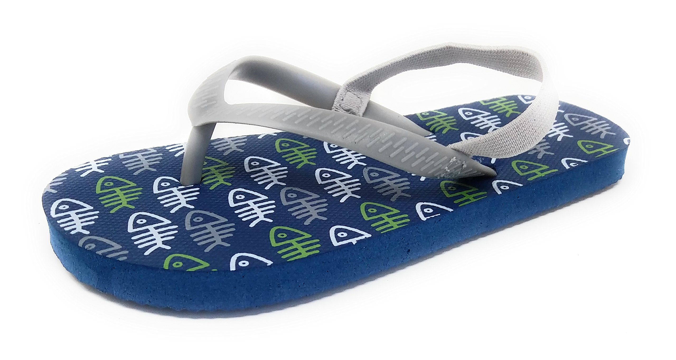 Chatties Toddler Boys Flip Flops Back Strap Beach Sandals Thong