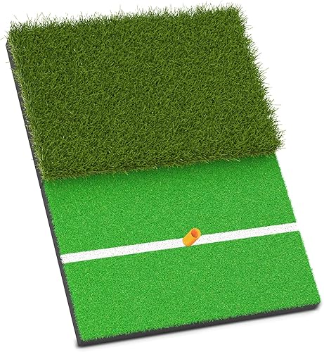 Miniatura 14 de JAYA Alfombrilla de golf con base de goma pesada, alfombrilla de práctica de golf plegable para entrenamiento en interiores y exteriores, calle