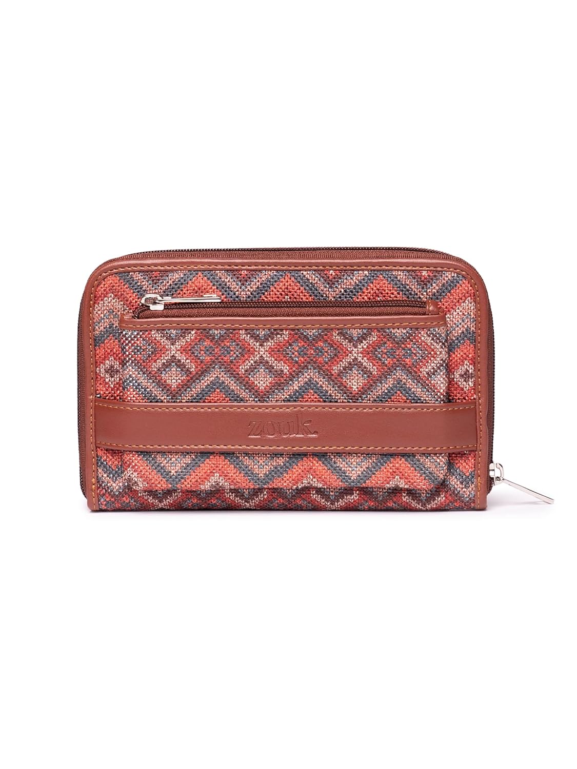 ZOUK Women’s Handcrafted Vegan Classic Zipper Wallet