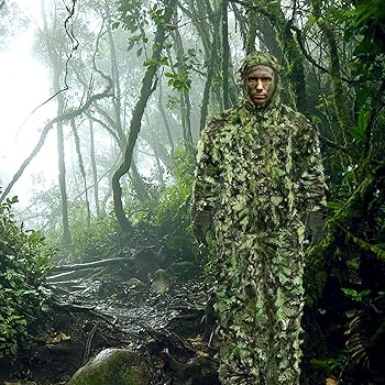 Amazon.co.jp: サバゲー 戦闘服 迷彩服 ギリースーツ フード付