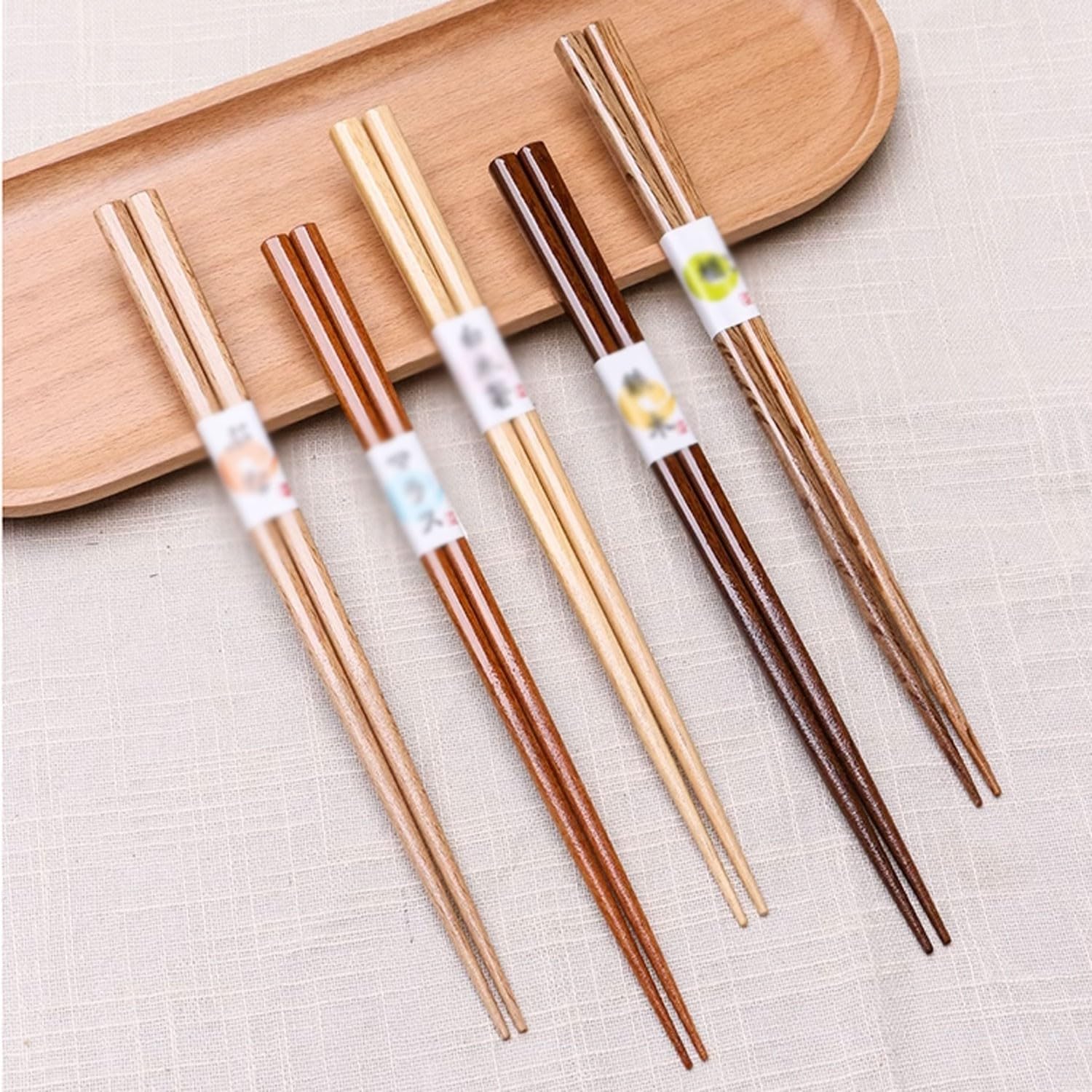 Baguettes en Bois Baguettes japonaises Pointues Baguettes de ménage Haut de Gamme Antidérapantes Lave-Vaisselle(D-23cm)