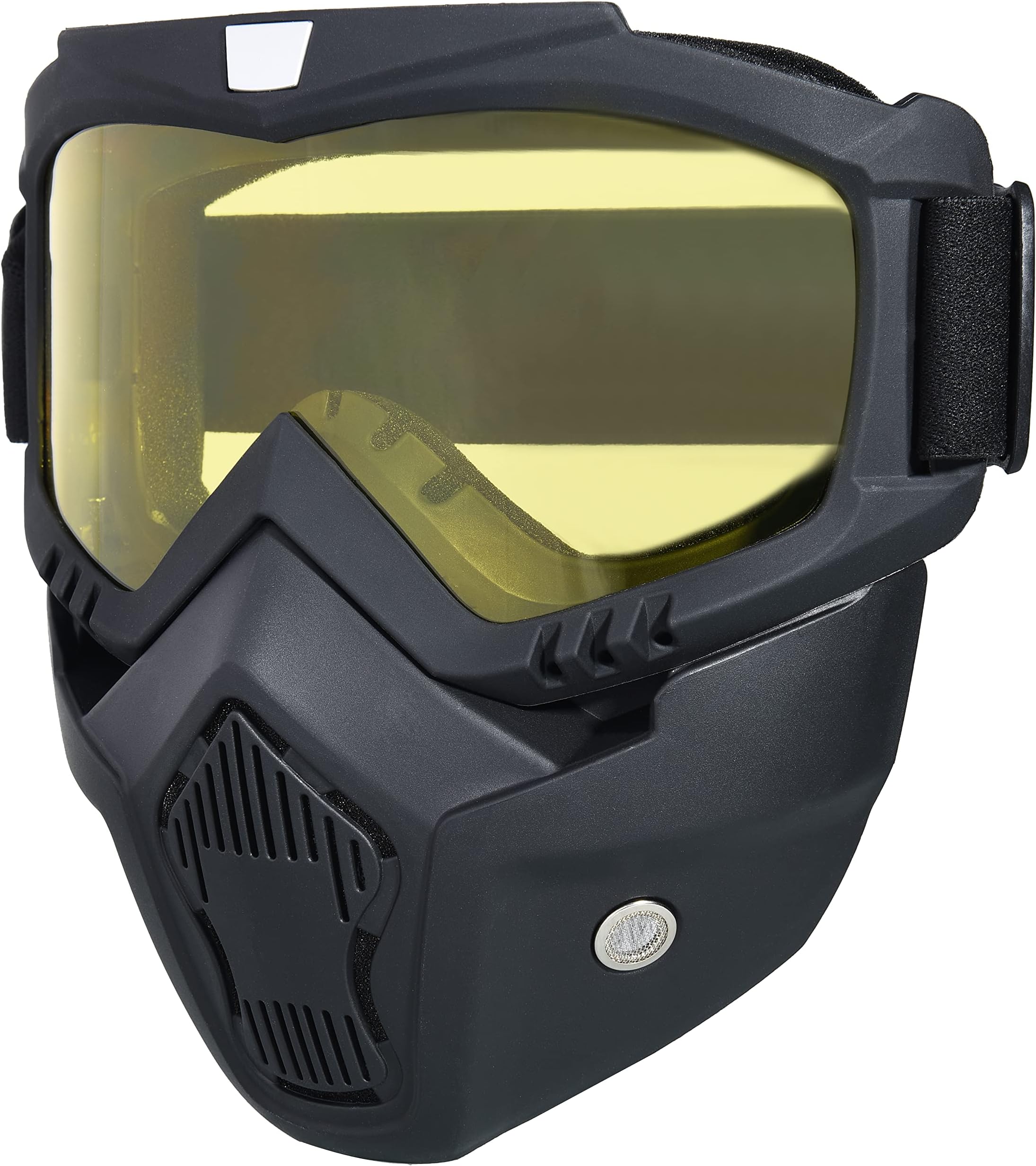 Paintball Mask Anti Fog,Motorcycle Helmet Riding Goggles Glasses with Removable Face Mask,Adjustable Motocross Eyewear