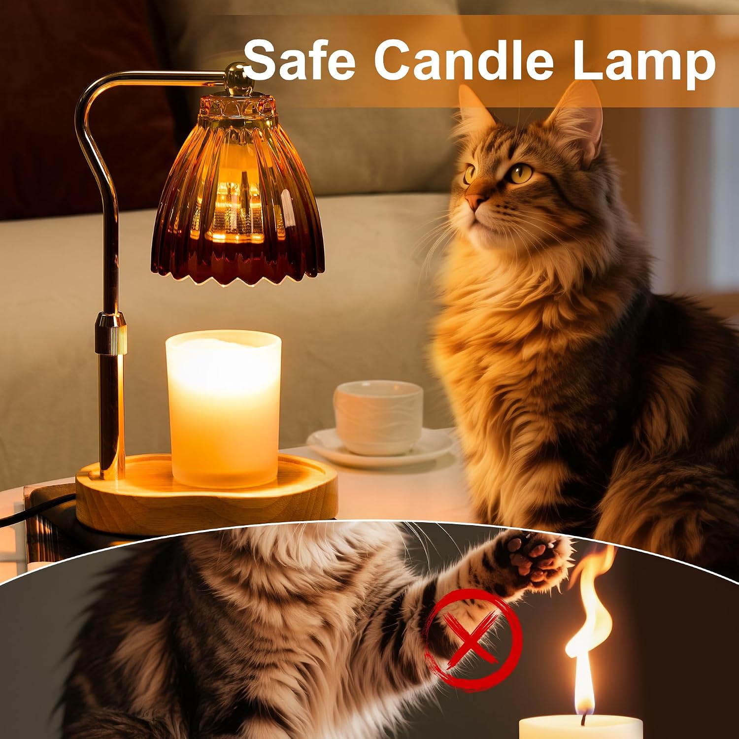Candle Warmer Lamp with Timer Dimmable, Lamp Candle Warmer for Jar Candles,Birthday Gifts for Women Mom, House Warming Gifts Vintage Home Decor,Wax Warmer Lamp