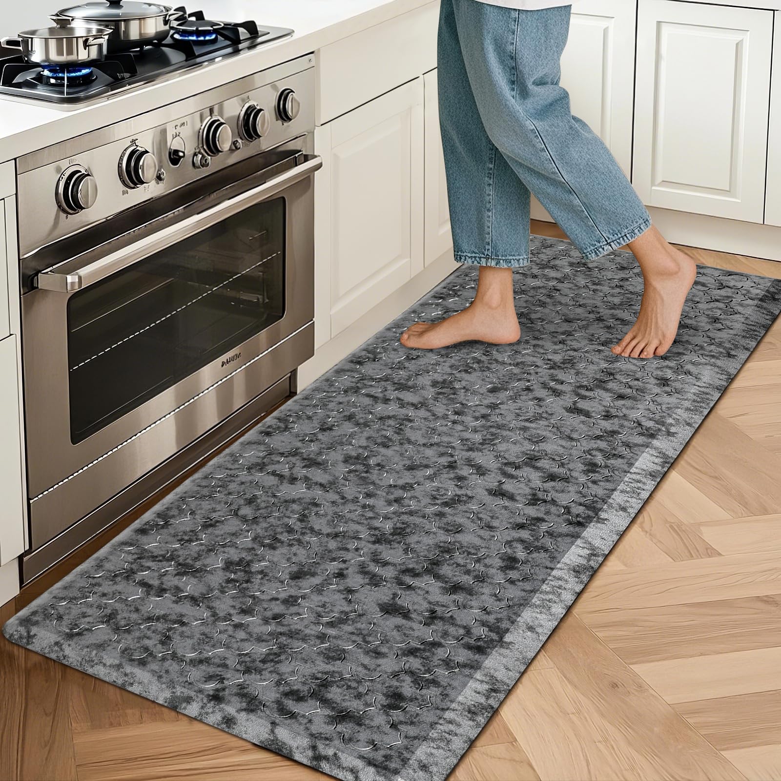 マットグレーでアイアンな極太鉄脚♪ 50×350×450mm K型 2脚ver. マットグレーでアイアンな極太＆チェーン鉄脚♪ 50×400×650mm [l]型 2