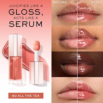 Lancome Lip Idole JuicyTreat - Hydrating Oil-in-Gloss for Women | Longwear Lip Oil Gloss for Women for Instant Shine - With Squalane - 24HR Hydrating Gloss - Nourishes & Smooths Lips