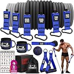 Heavy Resistance Bands for Working Out, 360LBS Exercise Bands with Handles, Workout Bands for Men, Weight Fitness Bands Set for Muscle Training, Strength, Slim, Yoga, Home Gym Equipment