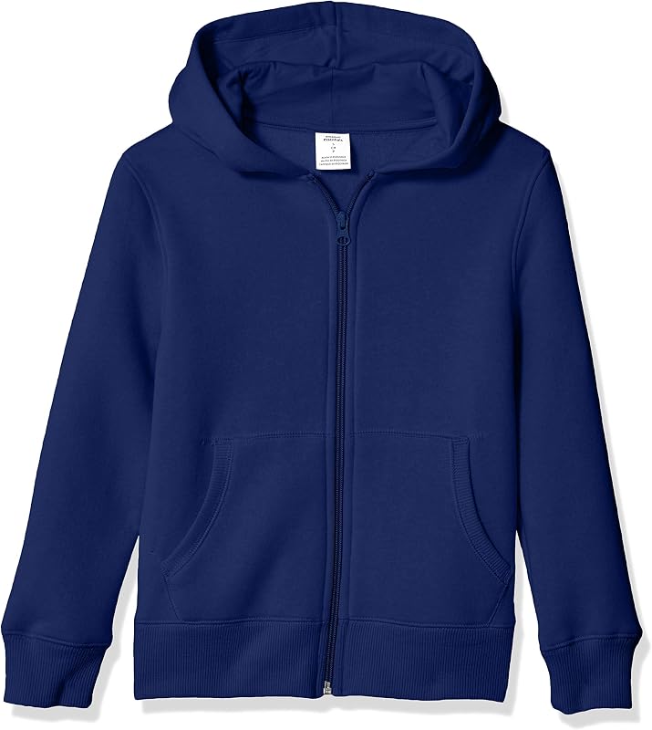 Amazon Essentials Boys and Toddlers' Soft Fleece Zip-Up Hoodie Sweatshirt