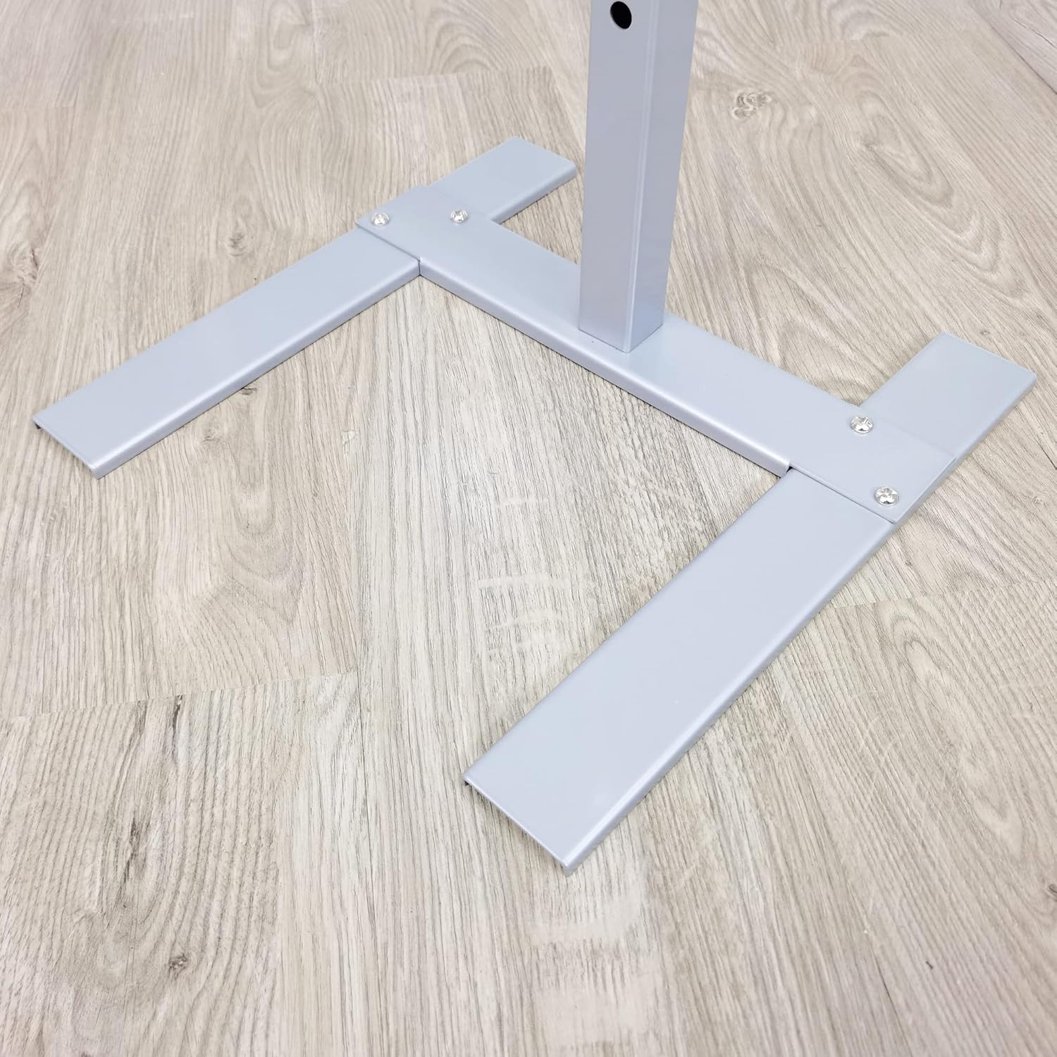 FixtureDisplays® 16" X 12.8" X 44-72" Height Adjustable Pallet Floor Sign Posters Stand Silver-Sign Holder Sold Separately 15359 15359