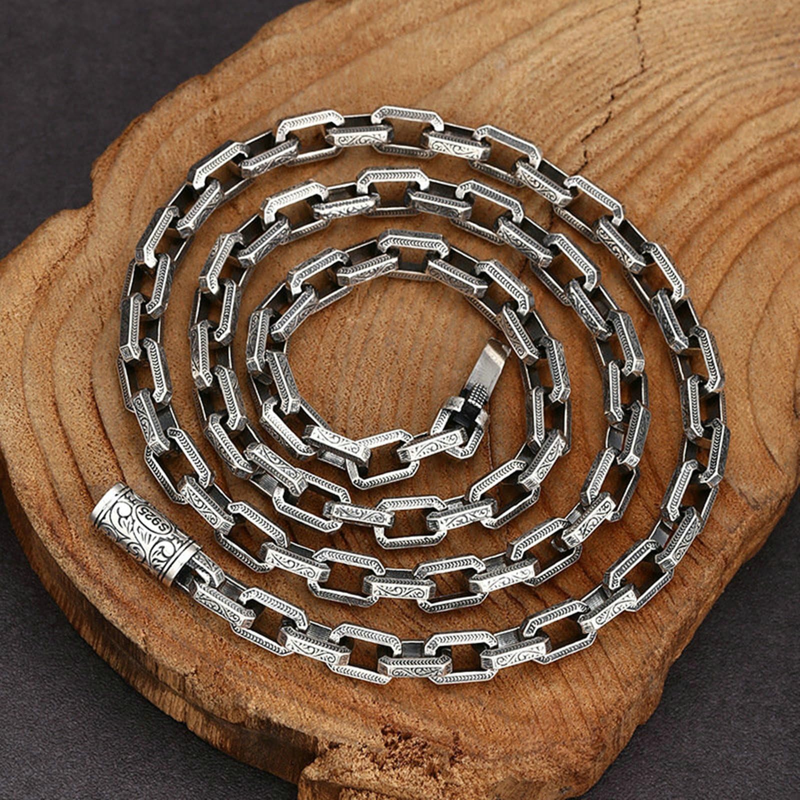 Collana Uomo Argento 925 Catena Collana Uomo