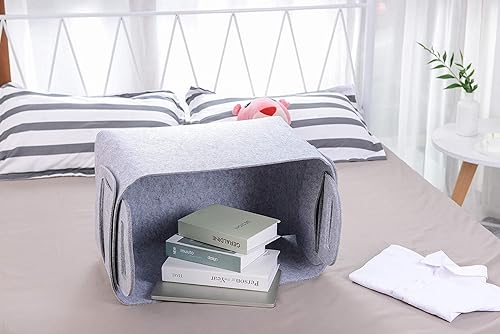 Miniatura 4 de Canasta organizadora de fieltro plegable y práctica con asas, para oficina, dormitorio, armario, habitación de bebé, juguetes, DVD, lavandería