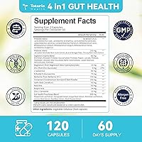 Vista 7 de 14-in-1 Gut Health with Probiotics, Prebiotics, Postbiotics & Digestive Enzymes for Women & Men, 60 Billion CFU Probiotics for Digestion, Strong