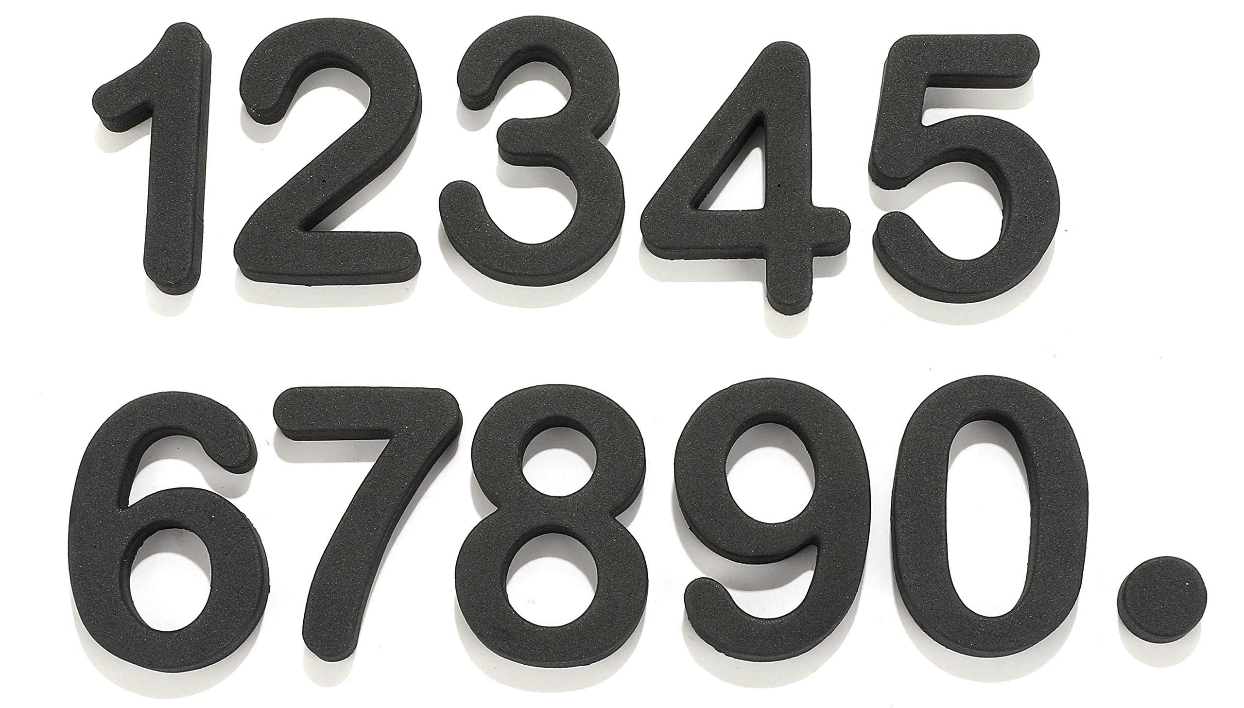 Amazon.co.jp: 3D立体 数字 番号 マグネット 0-9 (高さ5cm, 黒