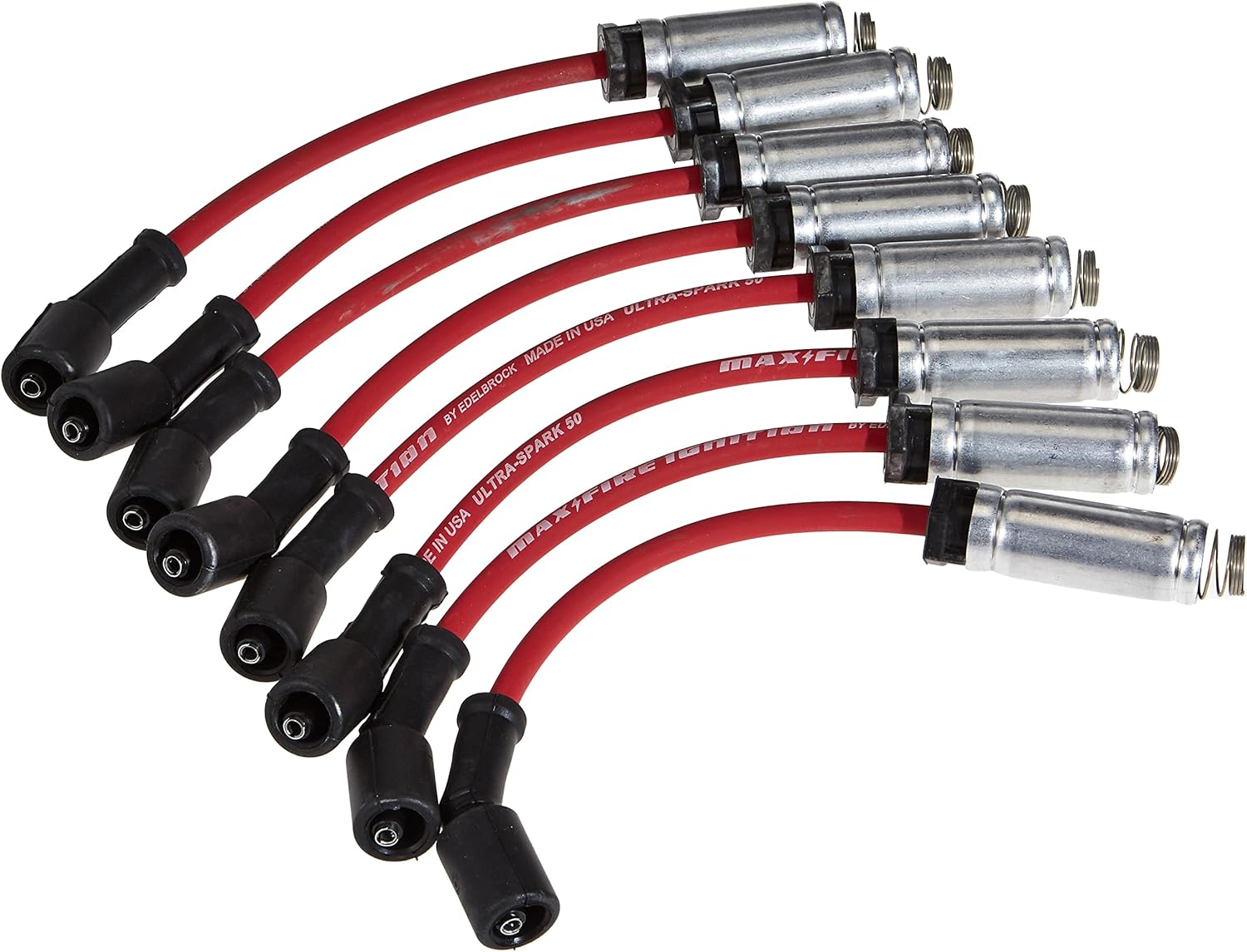 Edelbrock 22716 Ultra Spark 50 Plug Wire Set w/Metal