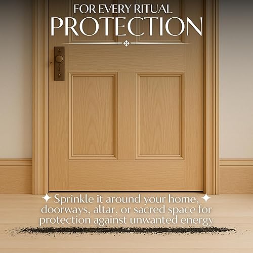 Vista 15 de Sal negra para rituales de protección y hechizos wiccanos, cristales de protección de energía negativa hechos a mano para brujería, bolsa de 2