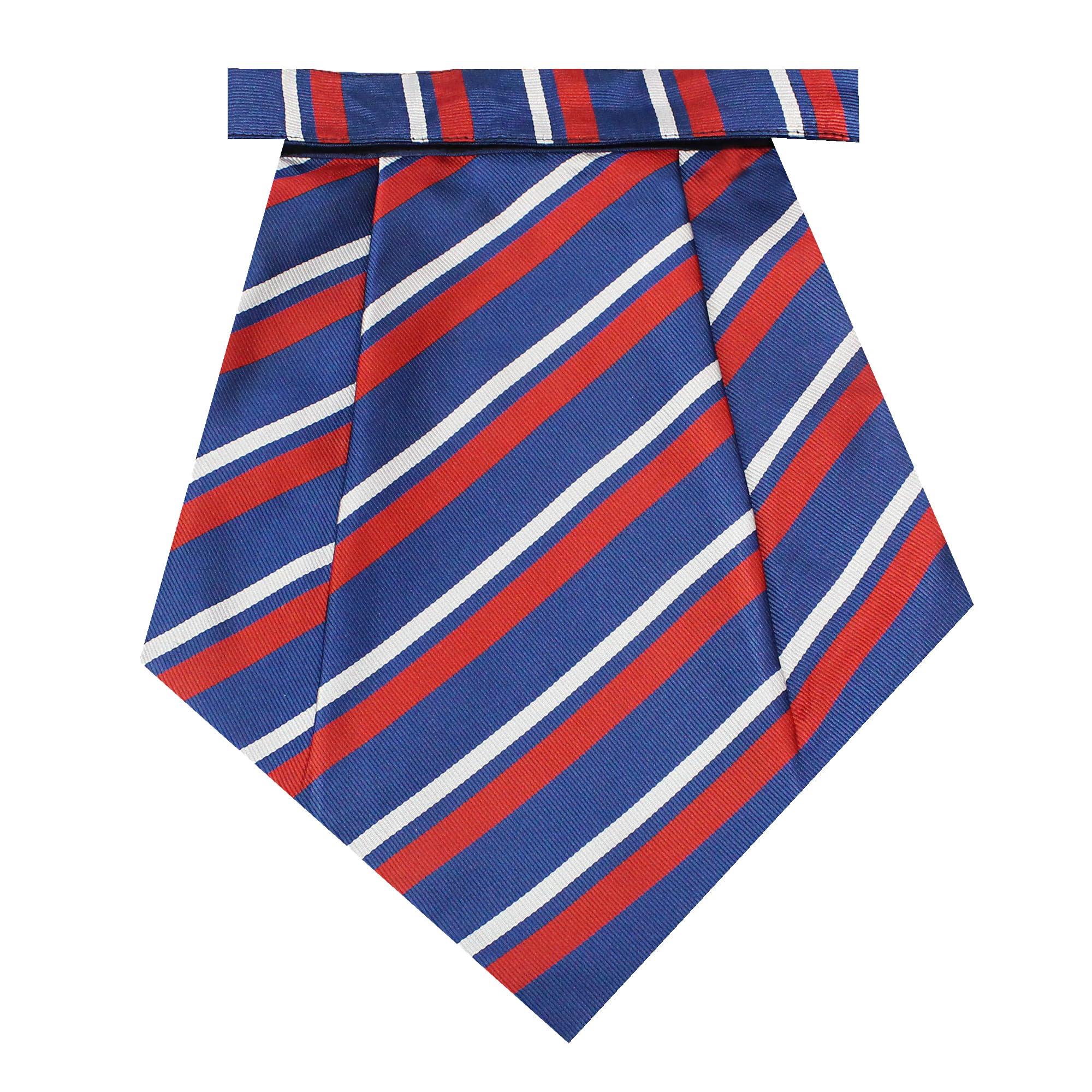 leonardi Mens Cravat | Color - Blue & Red Strips | pack of 1 | Size -12 x 9 inches | tweed fabric | Microfiber | Superior finishing | Packaging – White box |-picture-21