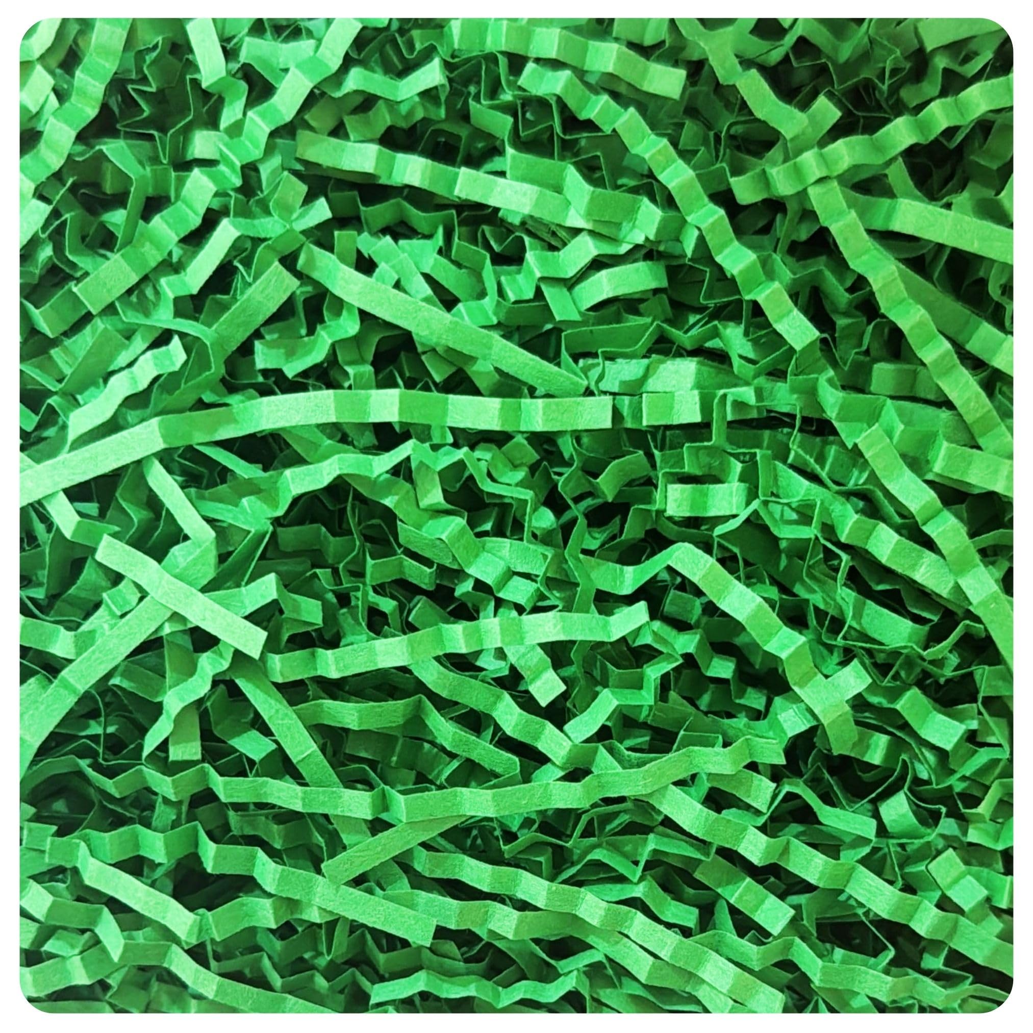 AKH® Easter Grass Shredded Paper | Colorful Basket Filler & Decoration | Pastel Easter Basket Grass for Egg Hunts, Gift & Party Decor | Eco-Friendly (Green)