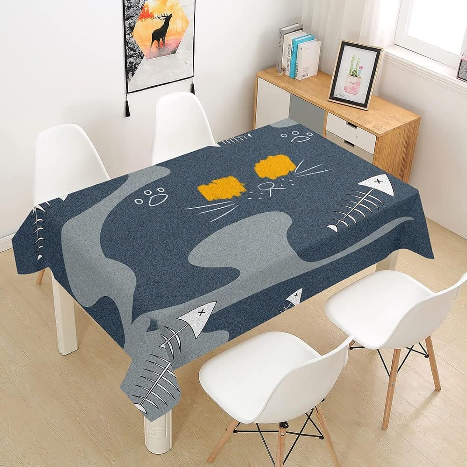 IOFRYION Mantel Rectangular De Tela Texturizada De 52 X 70 Pulgadas Mantel Impermeable De Otono Mantel De Poliester Sin Arrugas Mantel De Cocina