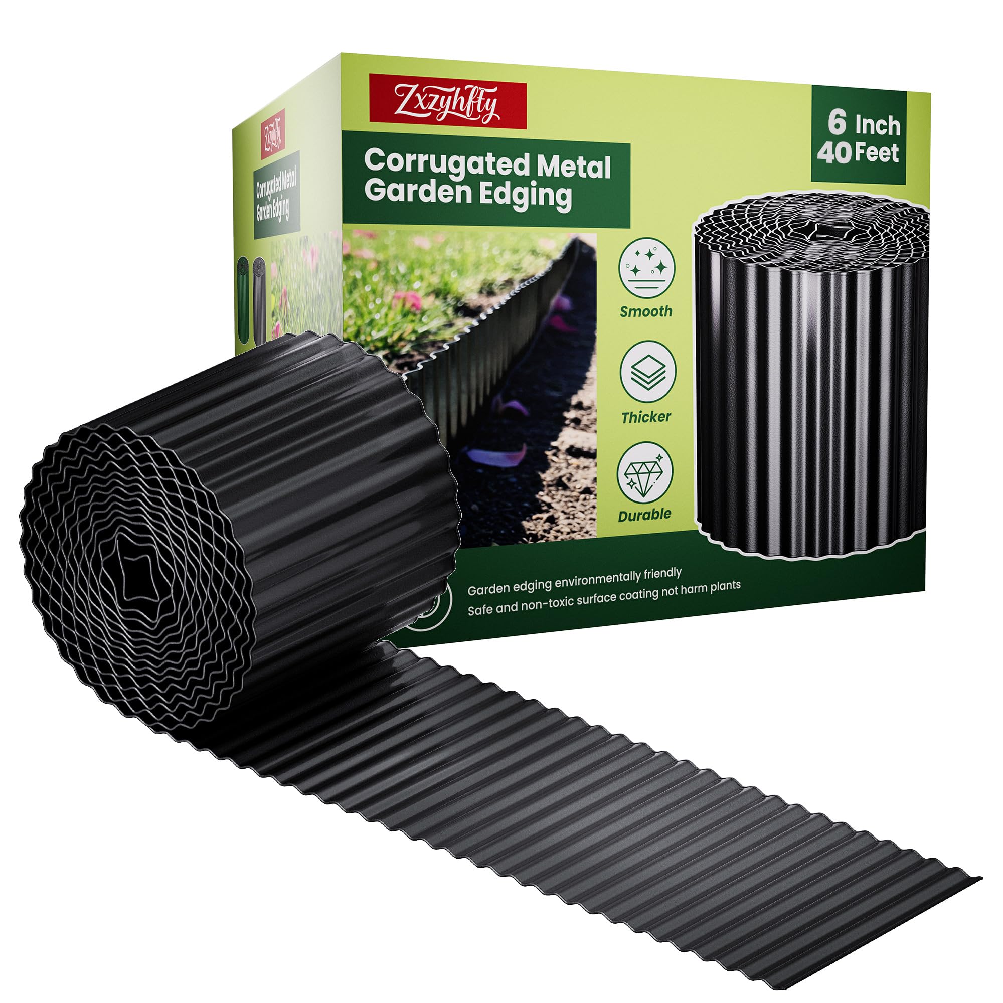 Amazon.com : ZXZYHFTY Corrugated Metal Garden Edging, 6