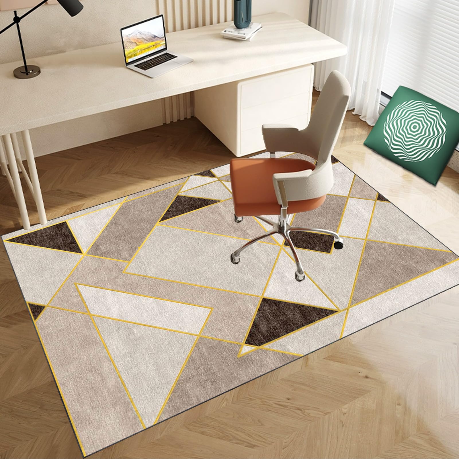 Office Chair Mat for Carpet & Hardwood Floors - 60 x 70 cm Non-slip Gaming Chair Protector for Office & Home