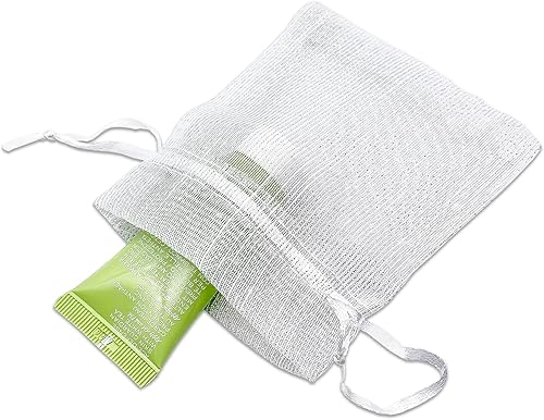 Vista 31 de TheDisplayGuys - 24-Pack Striped Weave Organza Gift Bags w/Drawstrings - Small 3" x 4" - Iridescent - for Party Favors, Samples, Treats