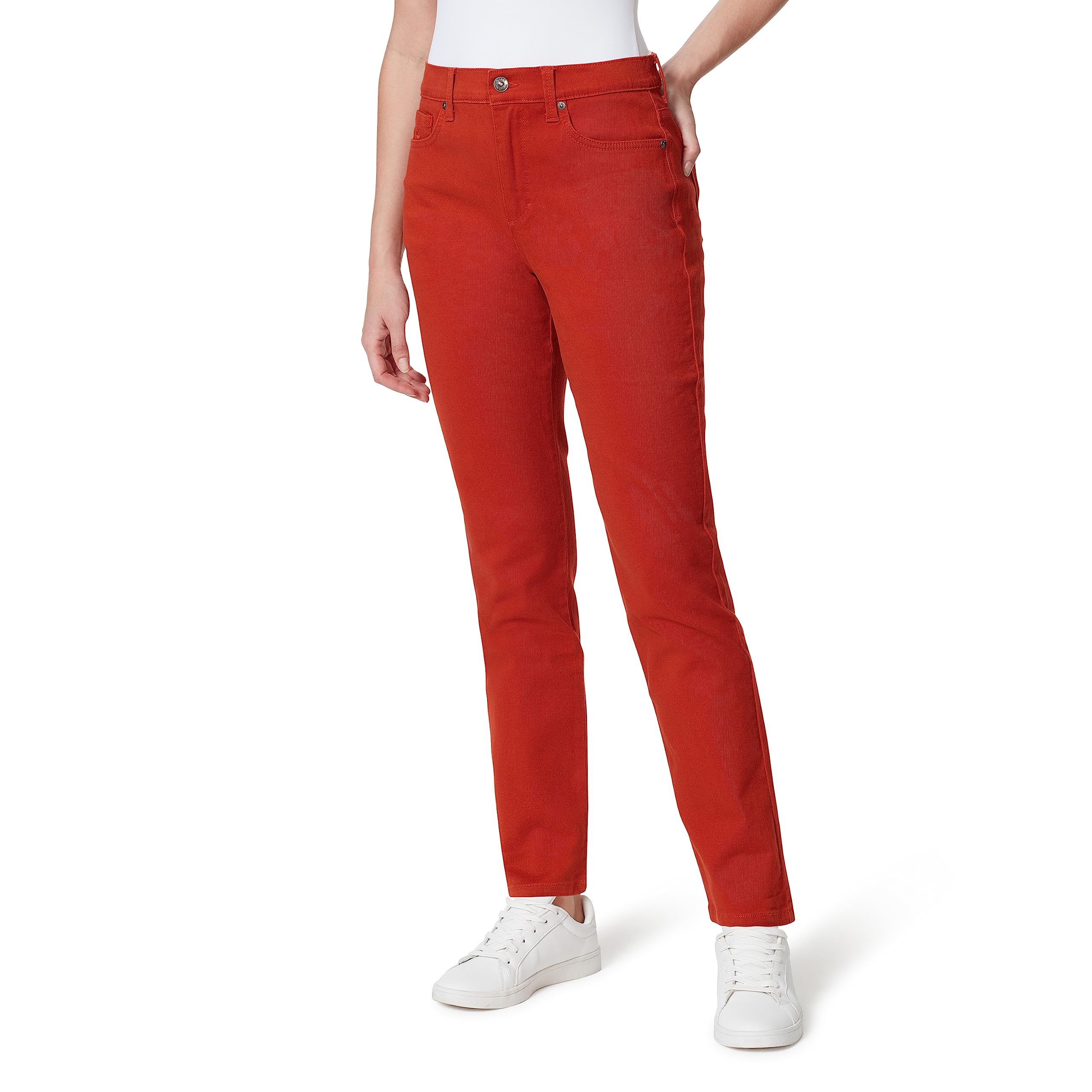 Gloria Vanderbilt Womens Amanda Classic High Rise Tapered Jean Plus Size
