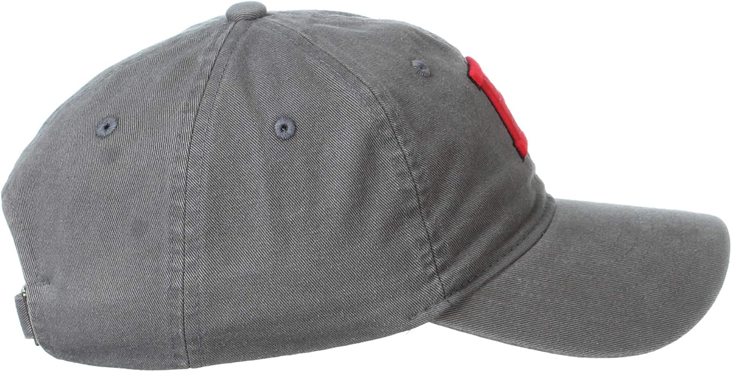 NCAA Rutgers Scarlet Knights Mens Adjustable Scholarship Hat Charcoal, Rutgers Scarlet Knights Charcoal, Adjustable, One size