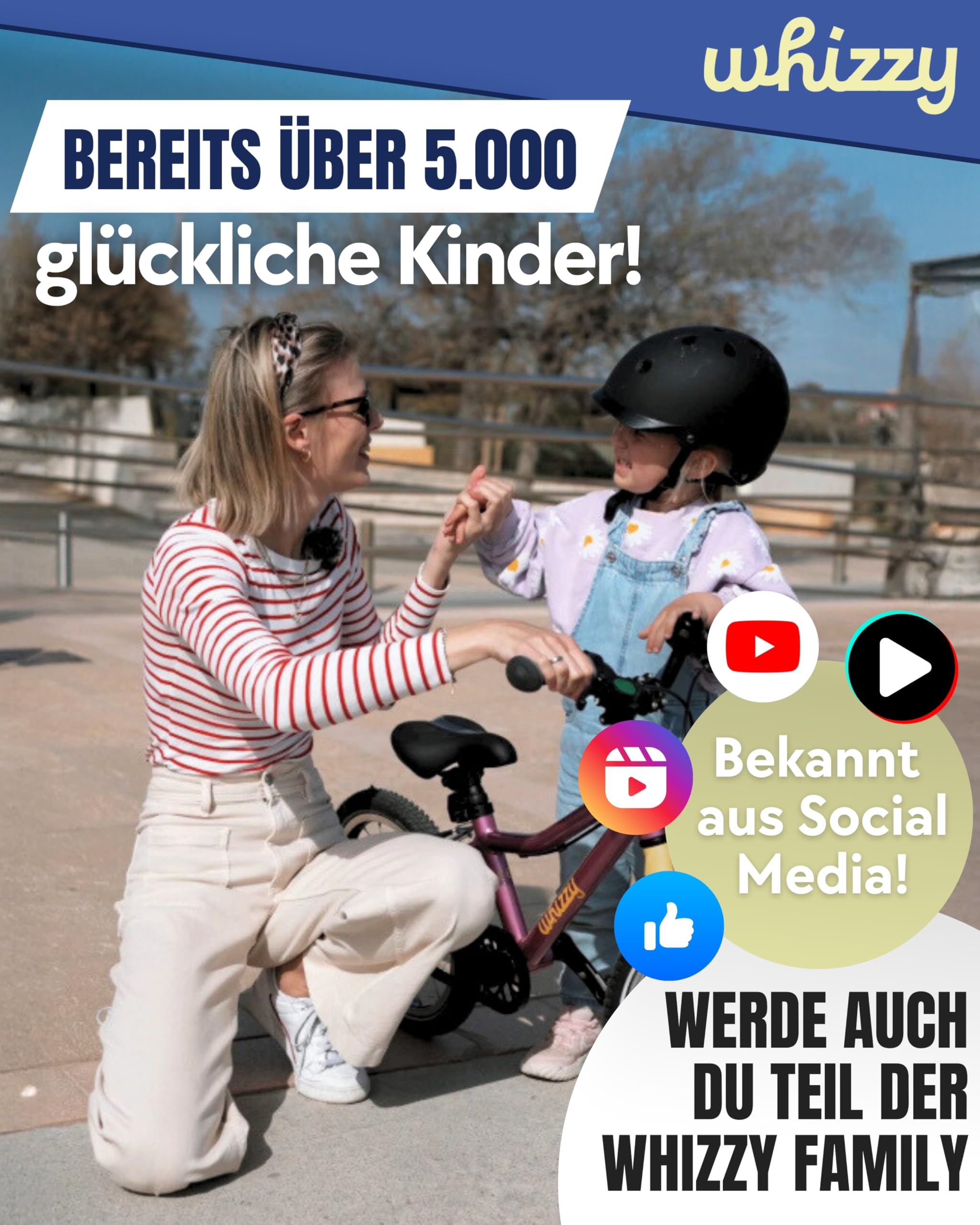 whizzy Kinderfahrrad 20 Zoll I Stilvolles Fahrrad für Kinder ab 5,5 Jahren I Mädchen- & Jungen-Fahrrad mit Ständer, Schutzblechen & Licht I 9 kg leichtes Mountainbike mit Gangschaltung