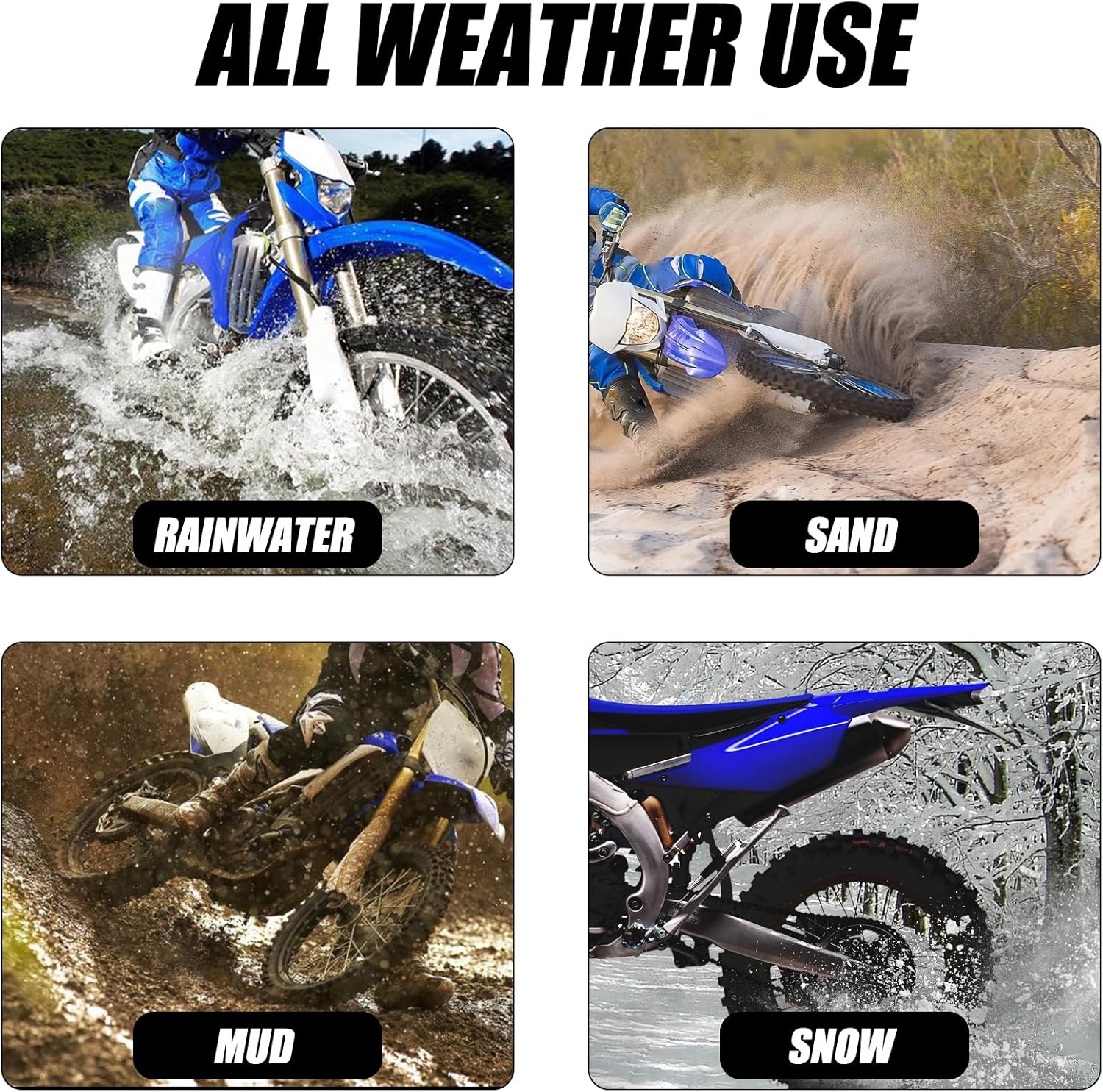 JERBOR Upgrade Rear Fender License Plate Bracket Taillight Mount for Yamaha WR250F WR450F 2007-2024,Rear Mudguard for Yamaha WR250F WR450F