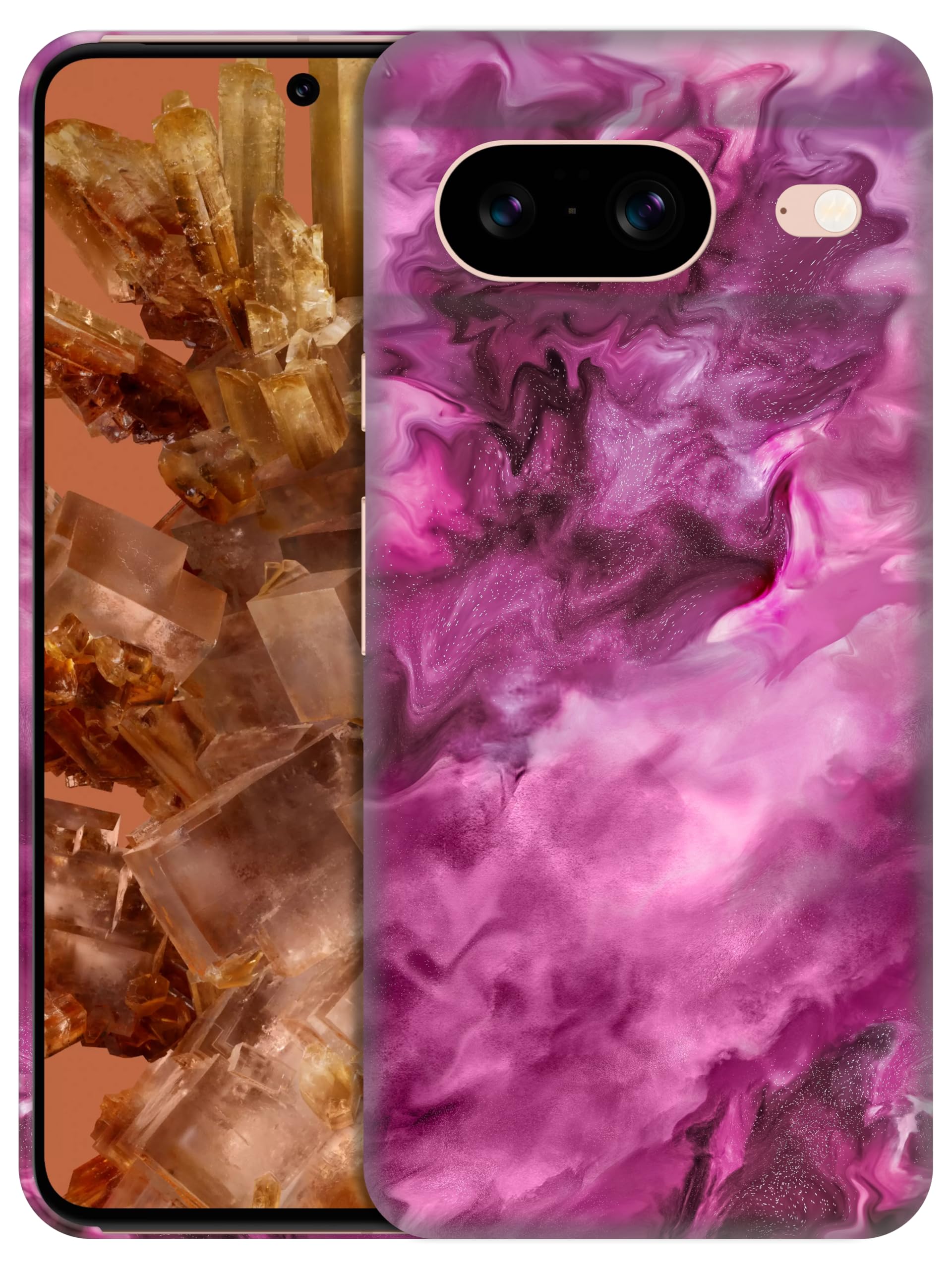 Coque Google Pixel 8 rigide fine avec impression motif abstrait chic GlamCase - 8