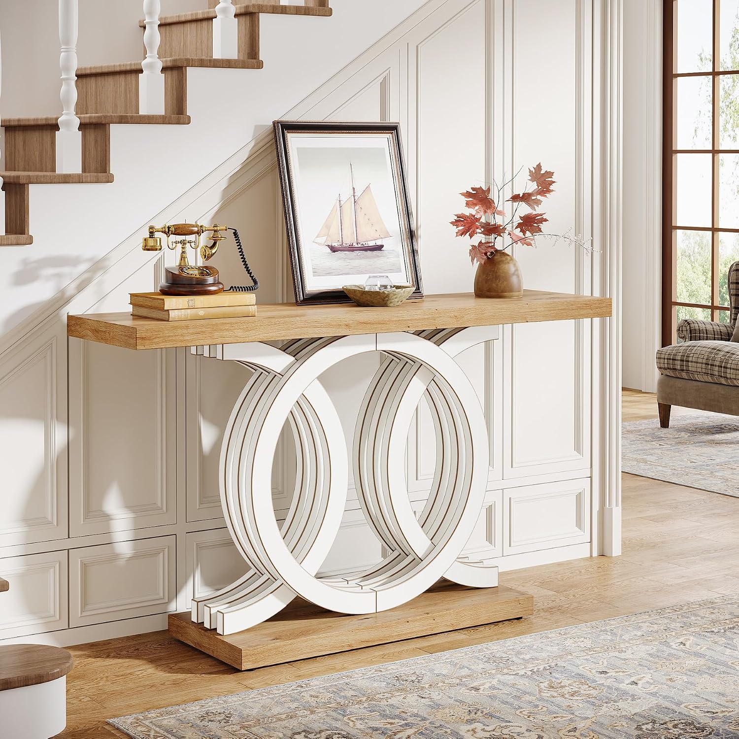 Tribesigns 55-Inch Console Table, front view