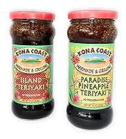 Vista 1 de ¡Marinada Teriyaki de Island Paridise! Dos paquetes de adobo Kona Coast para parrilla, ¡un teriyaki de piña paradisíaca! ¡Una isla Teriyaki! ¡Listo