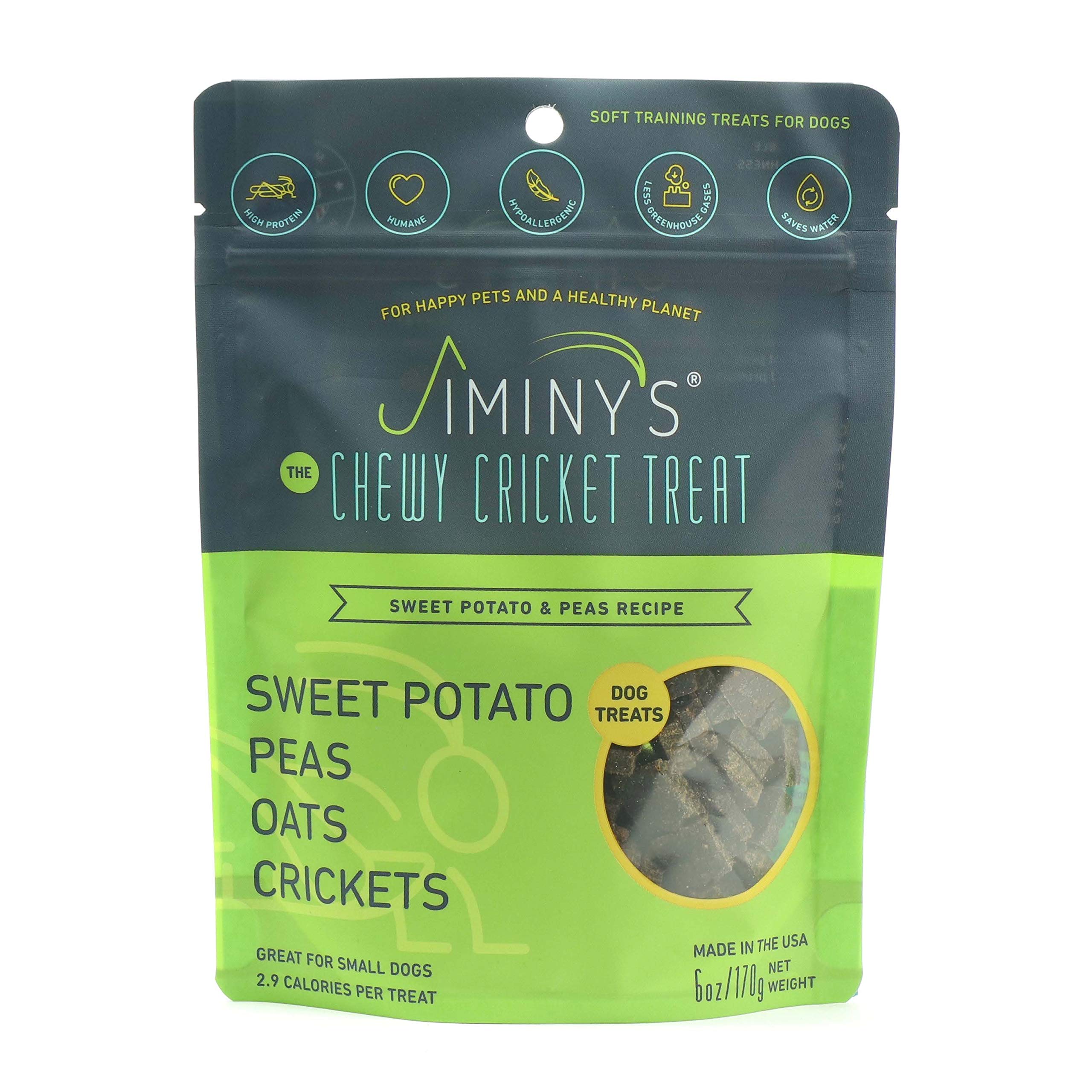 Jiminy's Cricket Protein Sweet Potato and Pea Soft & Chewy Dog Training