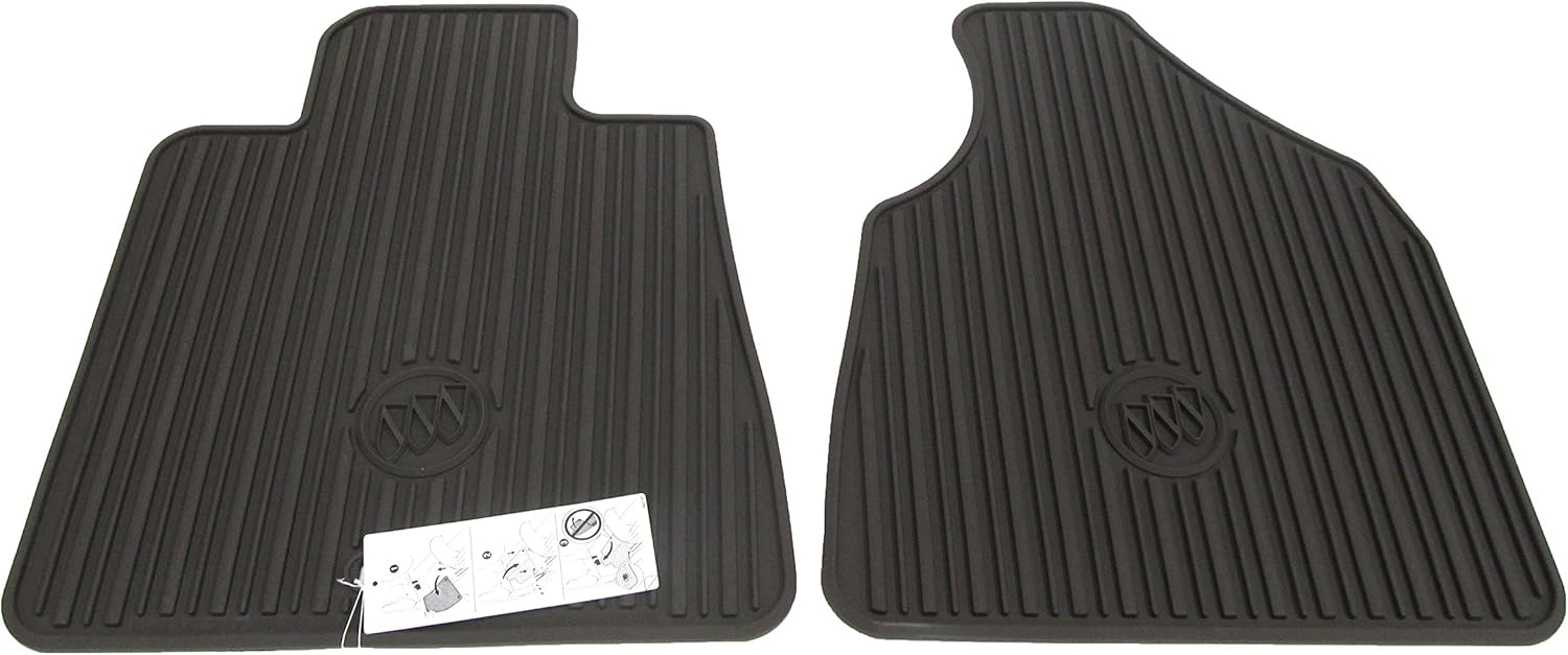 OEM New Front Premium All Weather Rubber Floor Mats Cocoa 12-17 Enclave 22890386