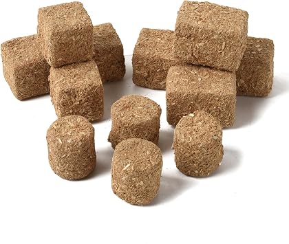 Miniature Hay Bales 12PCS Mini Hay Bales in 3 Shapes | Small Hay Bales, Dollhouse, Mini Farm Scene Diorama, Fairy Garden and Micro Landscape Craft Decoration