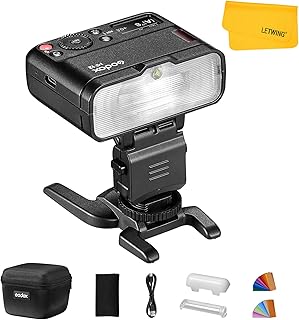Godox Macro Flash 12W MF12, 2.4G Wireless Control TTL/M Mode, Built-in 3.7V Rechargeable Lithium Battery,Lightweight Off-Camera TTL Flash Light Compatible for Canon Nikon Sony Fuji Olympus Panasonic