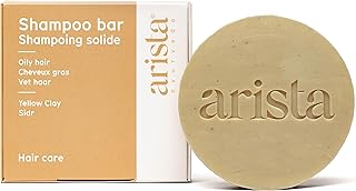 Arista Champú sólido pelo graso | Champú ayurvédico vegano | Arcilla amarilla, polvo de sidr, aceite de jojoba para cabello | Champú sin sulfatos ni parabenos ni siliconas