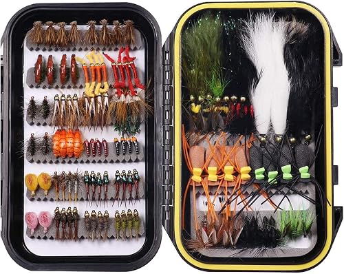 Wifreo wet-fly, 120 pcs flies kit+fly box