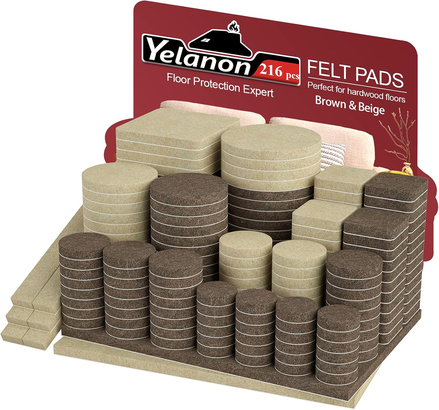 Felt Furniture Pads 216 Pcs Furniture Pads Hardwoods