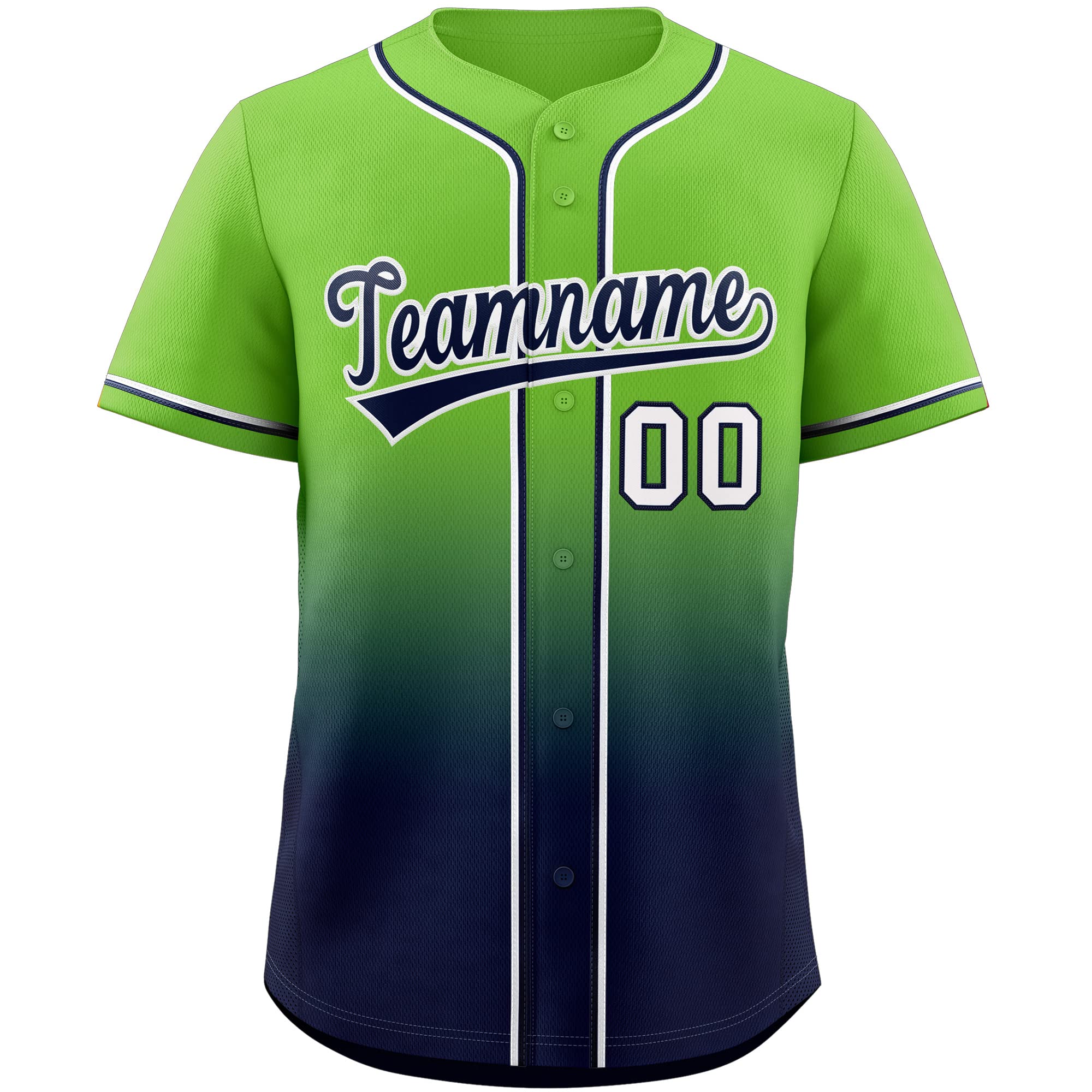 Custom Gradient Baseball Jersey Hip Hop Button Down Shirts Stitched Personalized Name Number for Men Women Youth