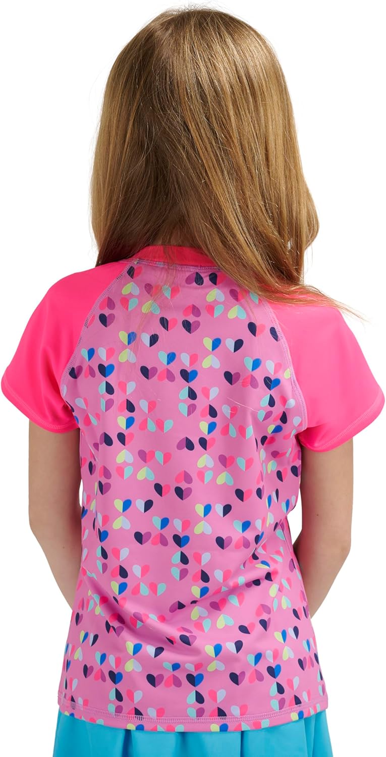 Lands' End Boys' Swim UPF 50 Plus Short Sleeve Sun Tee Rash Guard Shirt - Image 2