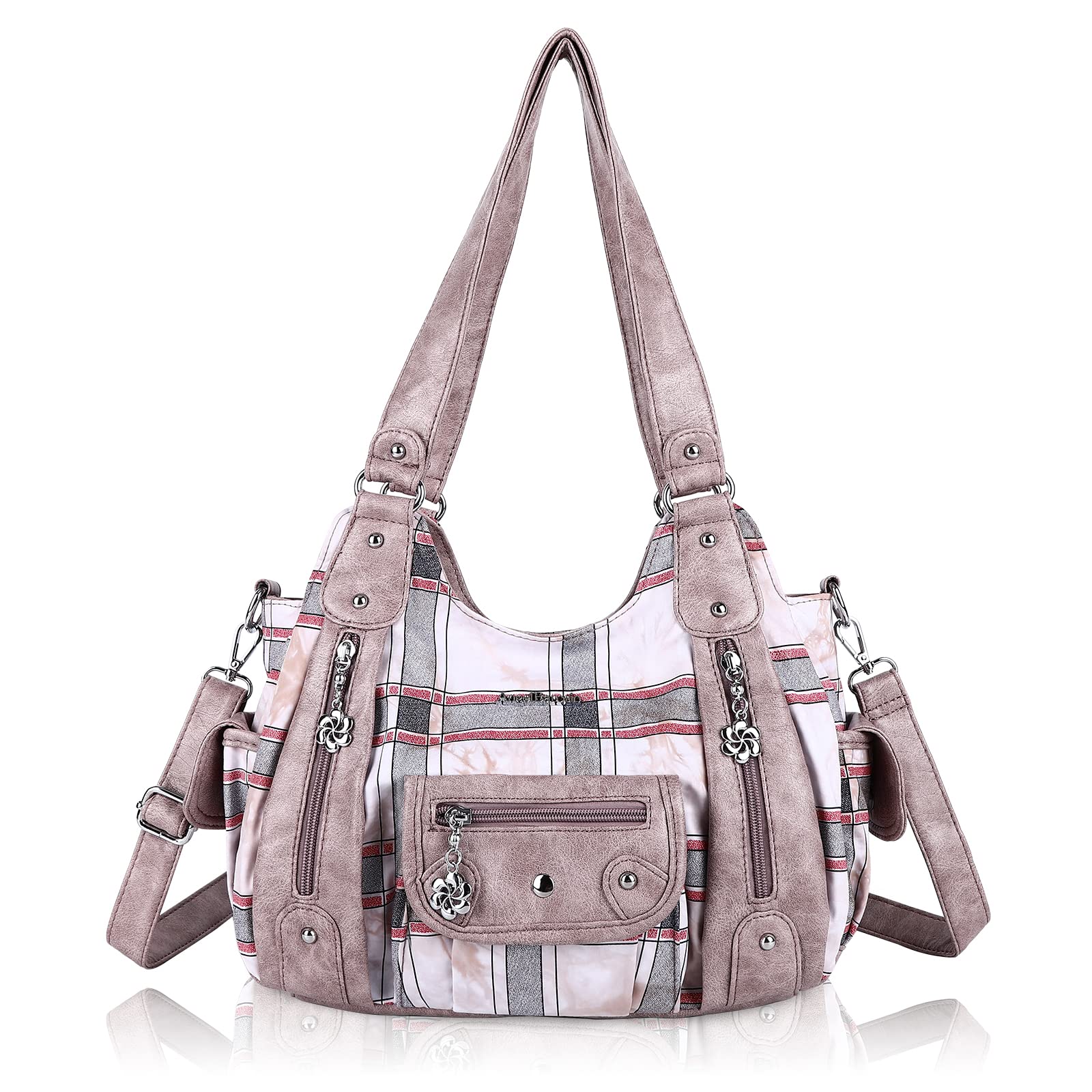 Angel BarceloWomens Purses and Handbags PU Leather Shoulder Bag Fashion Hobo Bags for Girls
