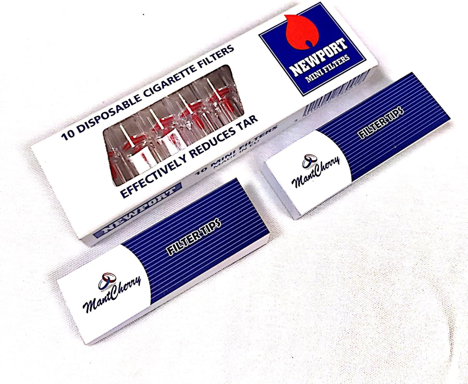 MontCherry Brand 2 Tips and Newport Disposable Cigarette Mini Filters 1