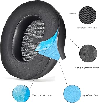 Arctis Nova Pro Wired Earpads Cushions Compatible with SteelSeries Arctis Nova Pro Wired, Nova 7, 3, 1 Model,Extra Bass Noise Cancelling Headset, (Does Not Fit Nova Pro Wireless) (Cooling Gel)