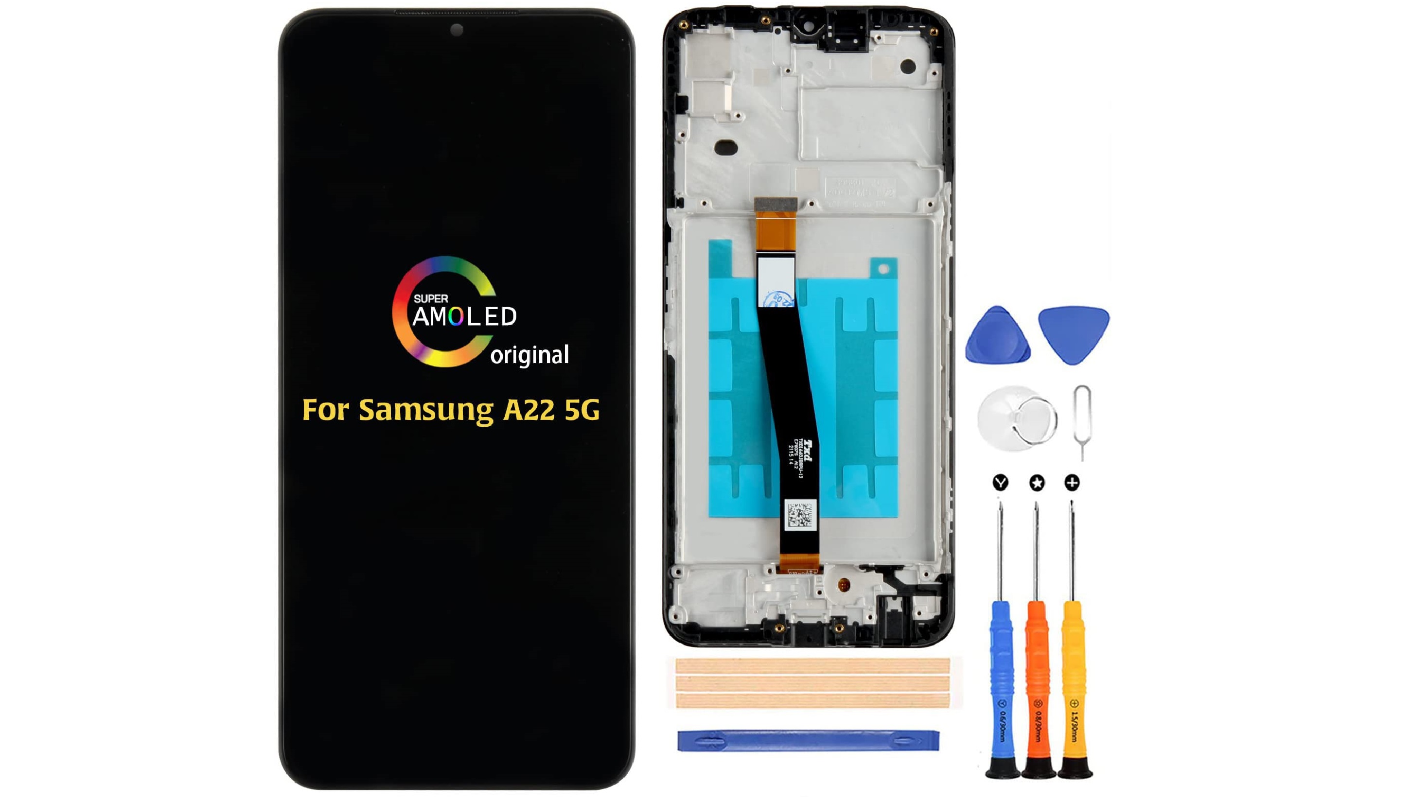 Amazon.com: A-MIND for Samsung Galaxy A22 5G LCD Display (Black