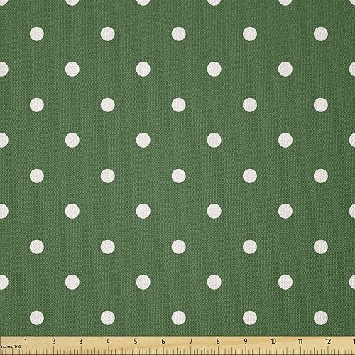 Miniatura 9 de Ambesonne The Yard, muñecas japonesas Kokeshi con estampado de flores de Sakura, estampado cultural, tela de punto elástico para ropa, costura